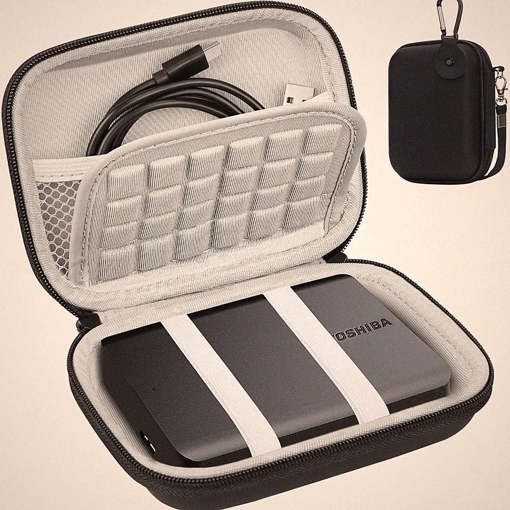 Lacdo Hard Drive Carrying Case for Toshiba Canvio Basics/Canvio Flex/Canvio A...