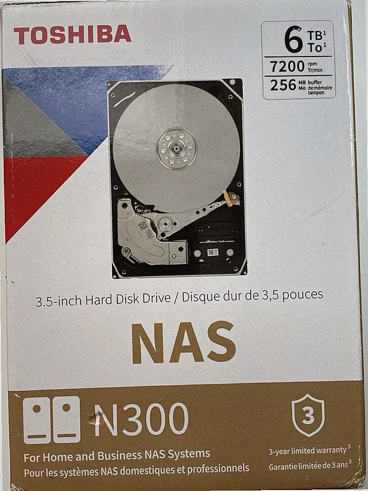 TOSHIBA NAS N300 6TB HDWG160 HDWG160XZSTA Hard drive